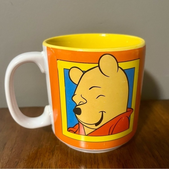 Disney Winnie the Pooh "Sides of Pooh" Cup Coffee Mug Vintage 3 Moods - Picture 1 of 7